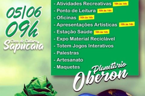 Sapucaia comemora Dia Mundial do Meio Ambiente com programação gratuita