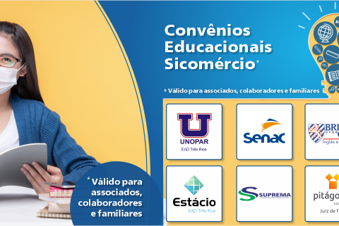 Novo convênio traz mais uma opção para seus estudos com desconto especial para associados, colaboradores e familiares