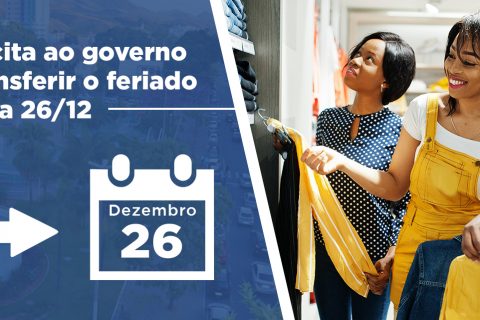 Sicomércio solicita ao governo de Três Rios transferir o feriado do dia 14/12 para 26/12