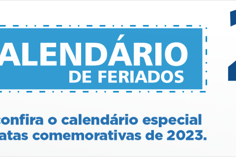 Confira o calendário de feriados do ano de 2023