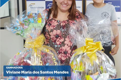 Sicomércio premia cesta de chocolates em sorteio de Páscoa