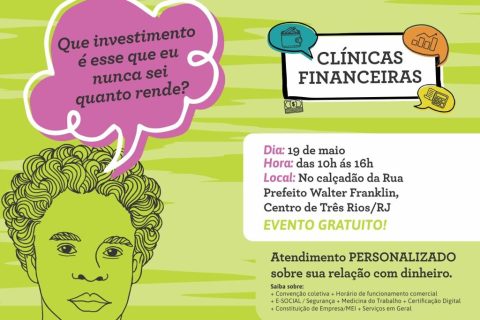 Ação “Clínicas Financeiras” acontece no dia 19 de maio