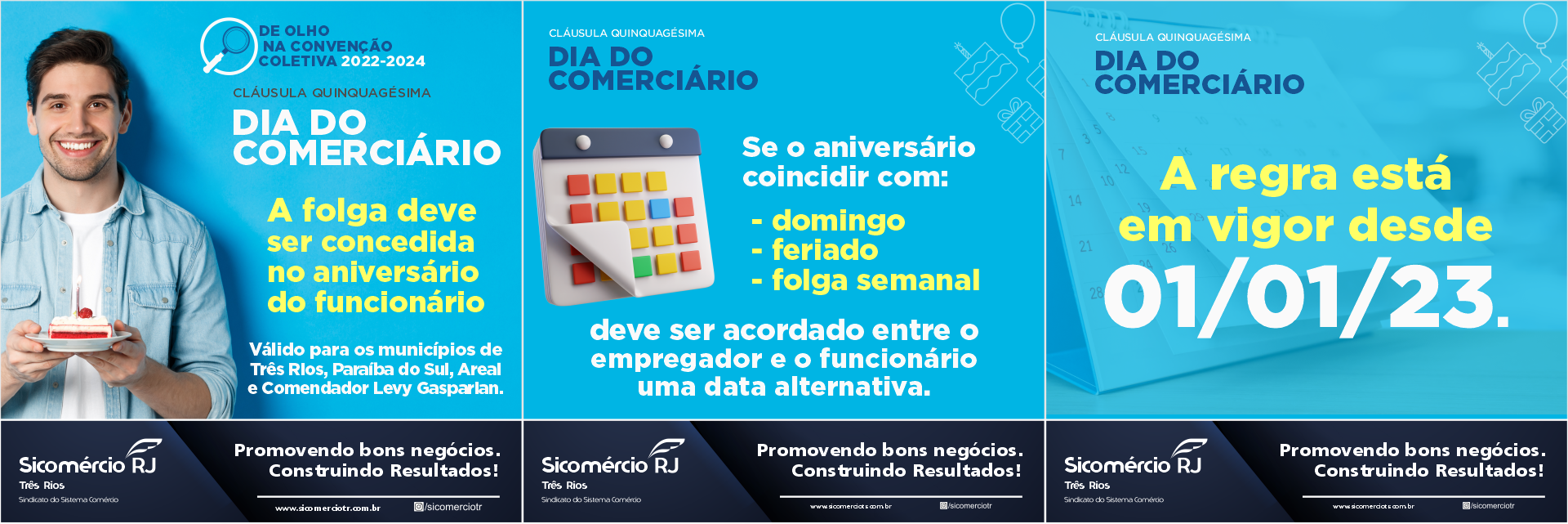 Folga do Dia do Comerciário deve ser concedida no aniversário do funcionário