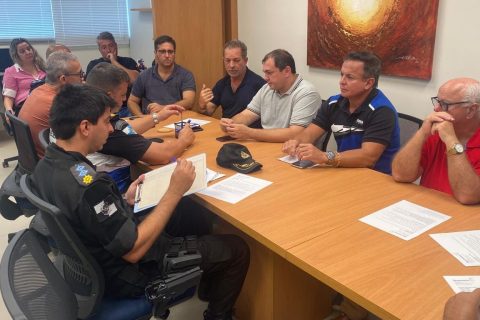 Representantes da segurança pública na cidade participam de reunião no Sicomércio