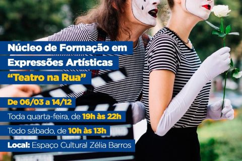 Sesc promove Núcleo de Formação em Expressões Artísticas “Teatro na Rua”