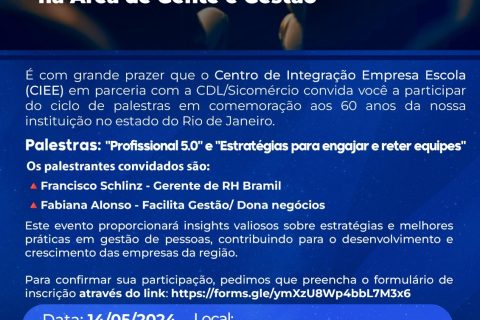 CIEE promove palestra “Fomentando estratégias e tomadas de decisão na área de gente e gestão”