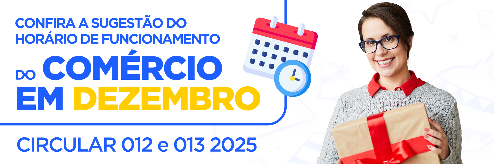 Confira a sugestão do horário de funcionamento do comércio em dezembro de 2025