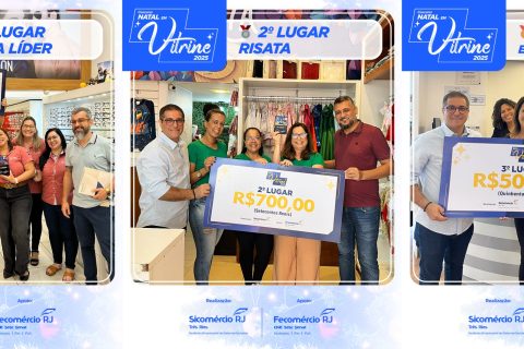 Conheça os vencedores do Concurso Natal em Vitrine 2025